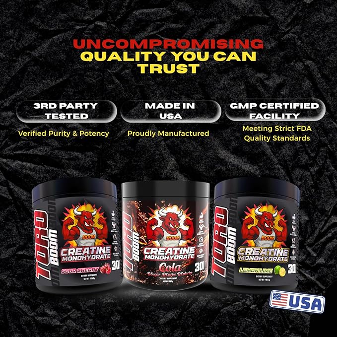 Creatine for Strength &amp Muscle Energy Production 5g per Serving Micronized Creatine Powder Pre-Workout Muscle Health Style Supplement for Gym Beginners 30 Servings Made in USA. (Cola)