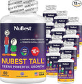 NuBest Tall 10+ Premium Bone Strength Formula Enhanced Immunity and Overall Health for Age 10+ with Calcium Vitamin D3 Vitamin K2 and Multivitamins | Pack 12