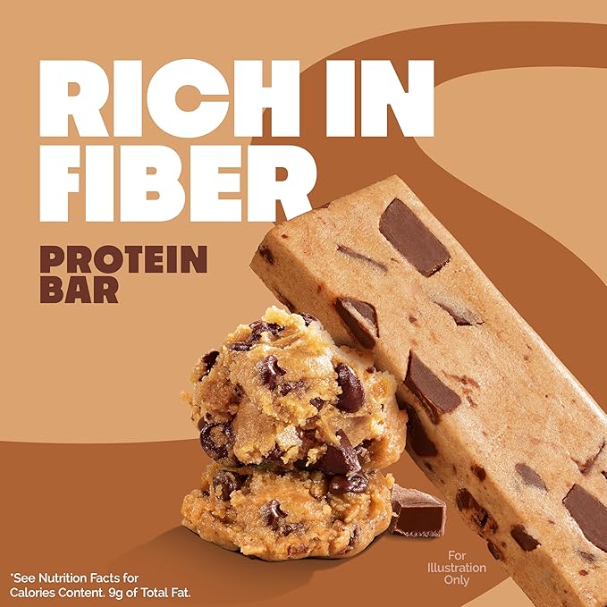 Quest Nutrition Chocolate Chip Cookie Dough Protein Bars High Protein Low Carb Gluten Free Keto Friendly 12 Count