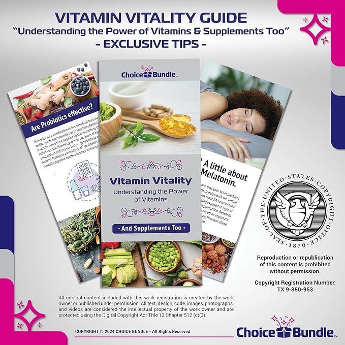 Choice Bundle Spring Valley Biotin Softgels 1000mcg Dietary Supplement for Hair Skin Nail Health 150 Ct 4 pk (600 Total) + Vitamin Guide &amp Pill Container (6 Items)!