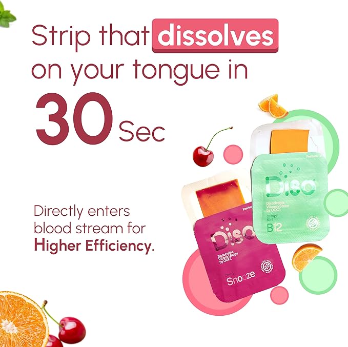 DISO Mental Clarity + Relaxation Bundle with B12 and Snooze 30 Dissolvable Oral Strips Each