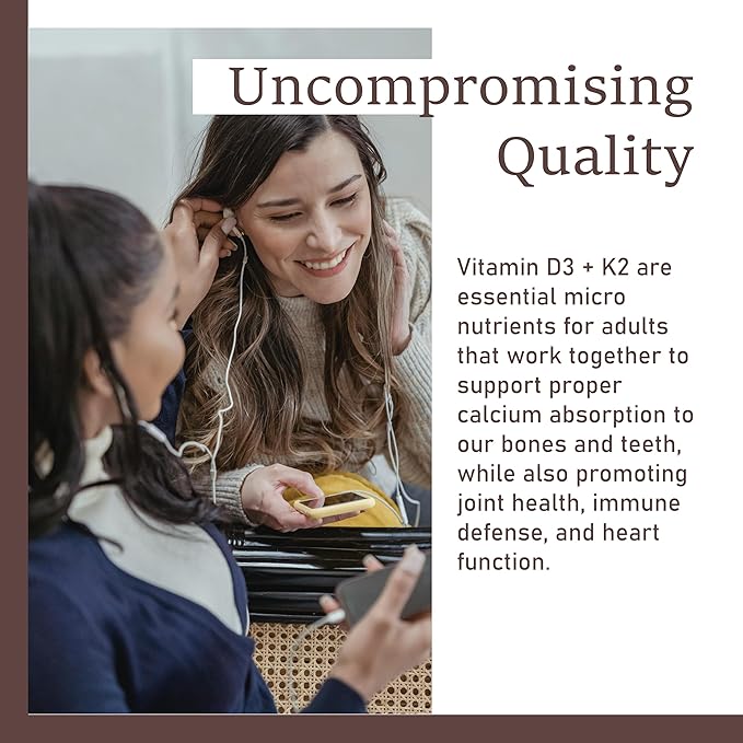 Real Good Essentials Vitamin D3 K2 10000 IU 200 Virgin Coconut Oil Softgels 2 in 1 Vitamins Supplement D &amp K (Include MK7) Easy to Swallow Supports Calcium Absorption Bone Health (1pc)