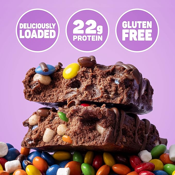 FITCRUNCH Loaded Cookie Protein Bar High Protein Gluten Free Protein Snack (12 Cookie Bars Chocolate Deluxe)