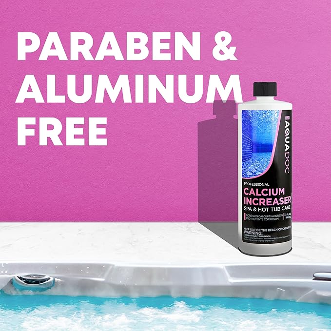 AquaDoc Spa Calcium Hardness Increaser - 32 oz - Calcium Chloride Granules for Balanced Hot Tub Water - Made in USA