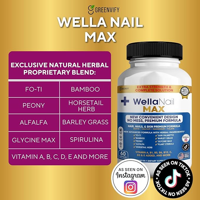 WellaNail MAX Hair Nails &amp Skin Supplement (5)
