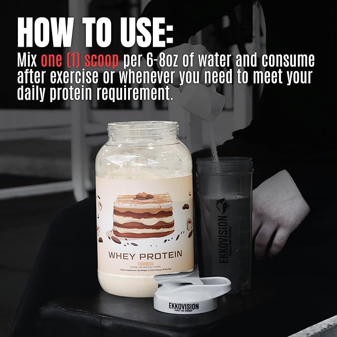 Ekkovision Protein Powder Cinnamon Toast Cereal 25 G Whey Protein per Scoop Low Lactose High Protein for Men &amp Women With Active Lifestyles Perfect for Shakes Smoothies and Recipes 60 Serv