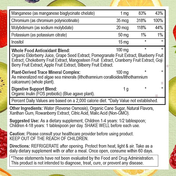 Go Healthy Kids Liquid Multivitamin | Immune Support | Kid Liquid Multivitamins | High Absorption | Vegan Vitamins | Kids Vitamins Multivitamin | Peach Mango - 30-60 Servings