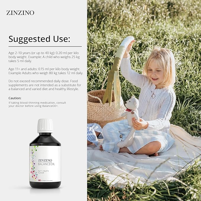 BalanceOil+ Tutti Frutti - Fish Oil Supplement for Kids with Extra Virgin Olive Oil Omega-3 (EPA+DHA) Olive Polyphenols - (300 ml)