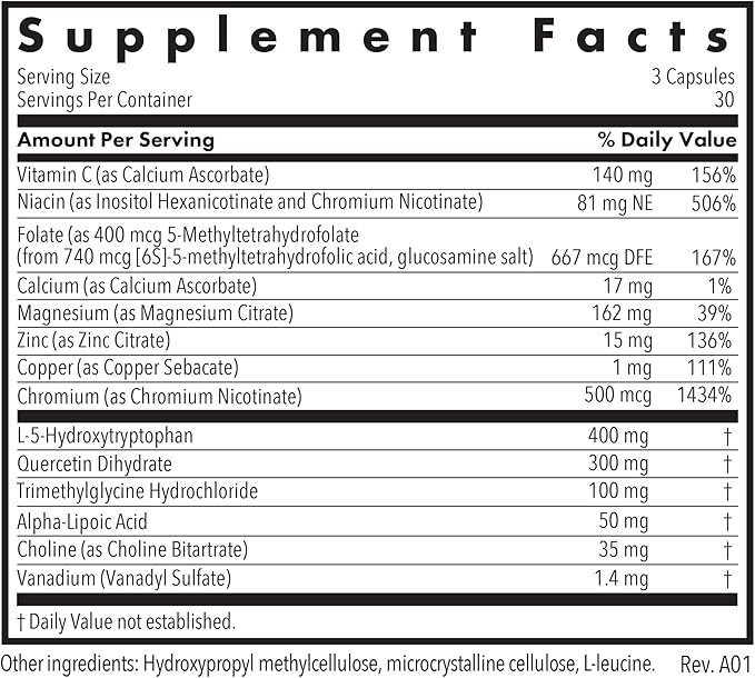 Allergy Research Group Seratonin - Neurotransmitter Support - Vitamin C Niacin Folate &amp More - Supports Serotonin Pathways a Positive Outlook &amp Restfuness - 30 Servings - 90 Capsules