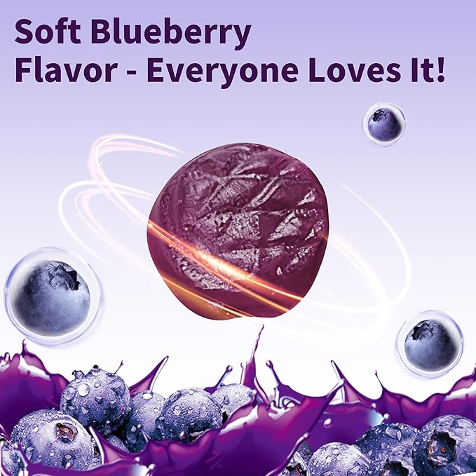 Blueberry Lutein Gummies with 120 Count - 2 Month Supply Eye Health Support Supplement for Kids and Adult Contains Blueberry Juice (30 mg/Gummy) &amp Lutein (20 mg/Gummy)