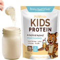 Kids Protein Shake Powder 16g – No Added Sugar Organic Ingredients Grass-Fed Whey Proteins – Calcium &amp Choline for Bone Strength &amp Brain Development Protein Shake – Vanilla