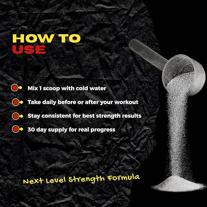 Creatine for Strength &amp Muscle Energy Production 5g per Serving Micronized Creatine Powder Pre-Workout Muscle Health Style Supplement for Gym Beginners 30 Servings Made in USA. (Cola)