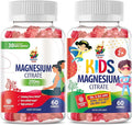 SUNNY SAM Magnesium Gummies for Kids &amp Adults - 200mg - Calm Magnesium Chews - Magnesium Citrate Chewable Supplement for Mood &amp Muscle Support