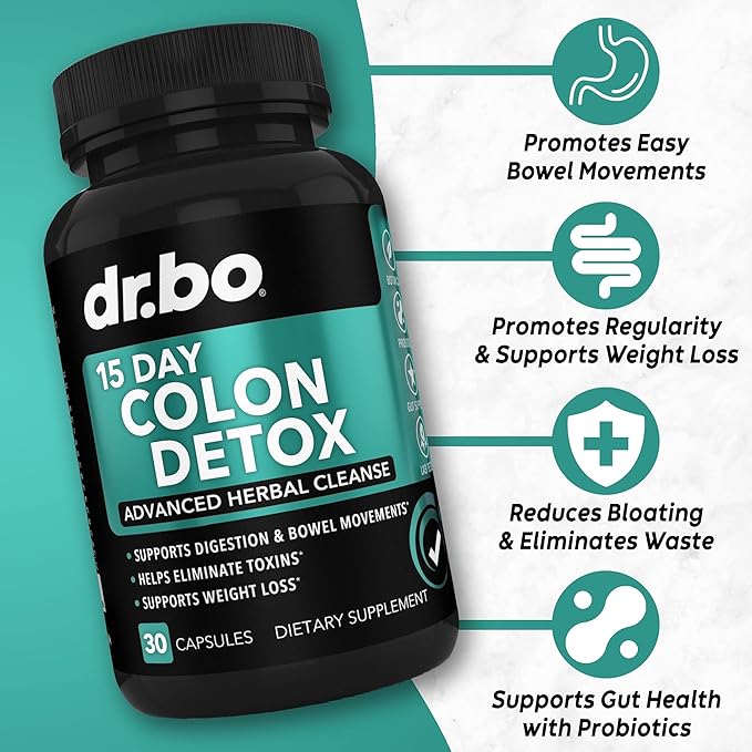 Myo-Inositol &amp D-Chiro Inositol &amp Colon Cleanser Detox - 15 Day Colon Cleanse Detox for Digestion Gut Health - Supplements for Women &amp Support Female Health