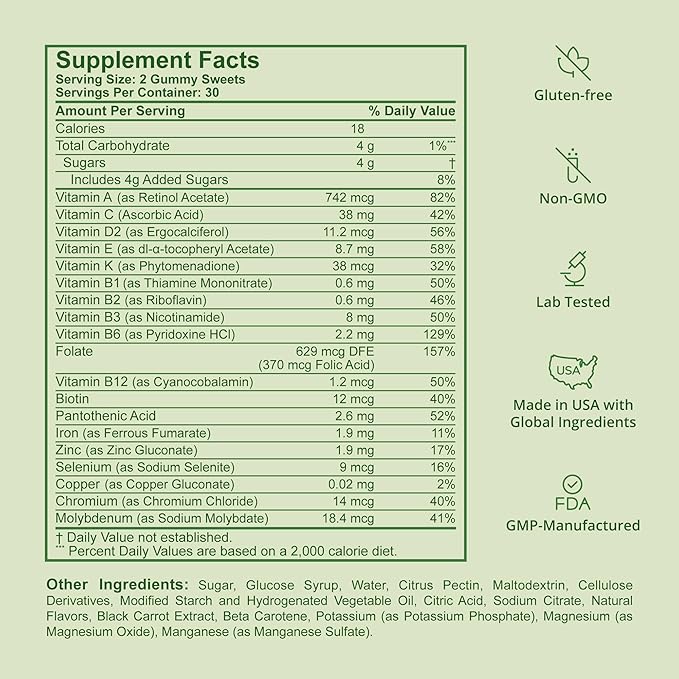 NuBest Immune Gummies | Kids Immune Booster with Iron Zinc Vitamins C D2 A and B-Complex | for Ages 4+ | Raspberry Flavor | 60 Gummies