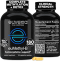 Methylated B Complex Vitamins Riboflavin B6 B12 Folate L-Serine NAC &amp TMG Supplements Brain Heart MTHFR Immune Support - Methylated Multivitamin L Methylfolate Active 5-MTHF (180) Dr Ekberg euMeth