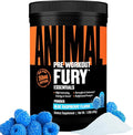 Animal Fury - Pre Workout Powder Supplement for Energy and Focus - 5g BCAA 350mg Caffeine Nitric Oxide Without Creatine - Powerful Stimulant for Bodybuilders - Blue Raspberry