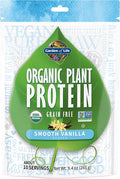 Garden of Life Organic Plant Protein Vanilla Flavor Protein Powder with Probiotics &amp Enzymes – Plant Based Powder Amino Acids Non-GMO Grain-Free Gluten-Free Vegan 10 Servings