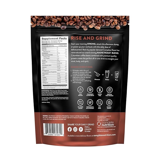 Complete Roast 3-Pack Caramel Frappe Iced Coffee and Vanilla (Caramel Frappe Mocha Latte Mocha Peanut Butter)