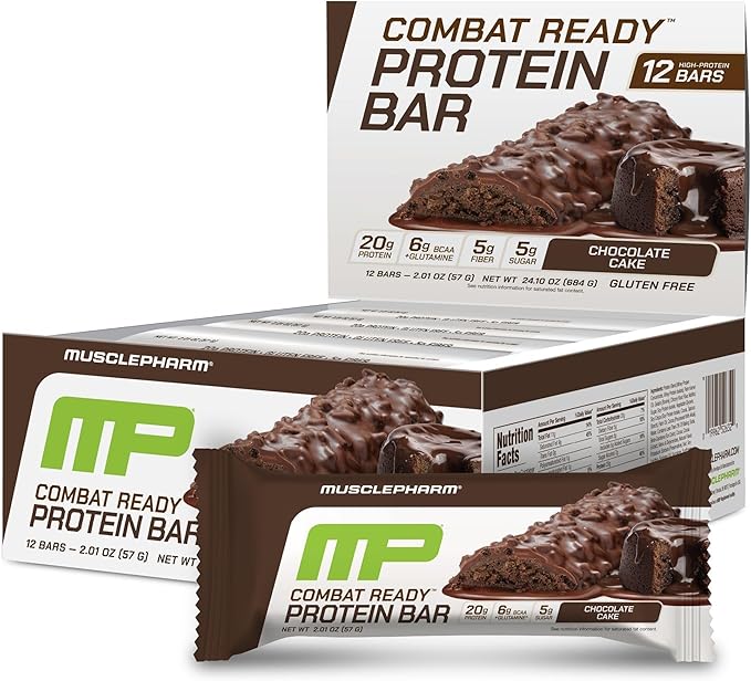 Muscle Pharm Combat Protein 2lb Vanilla and Combat Chocolate Cake Sport Bars