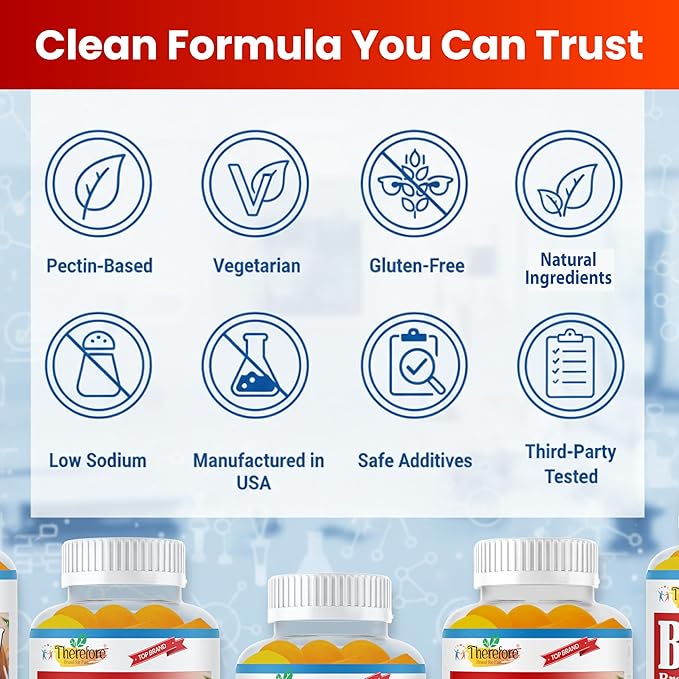 B.Brainy Focus Gummies for Kids &amp Teens Kids Focus and Attention Supplements Brain Focus Vitamins Vegan Omega 3 EPA/DHA Support Memory Clarity Concentration Low Sugar 60 Gummies