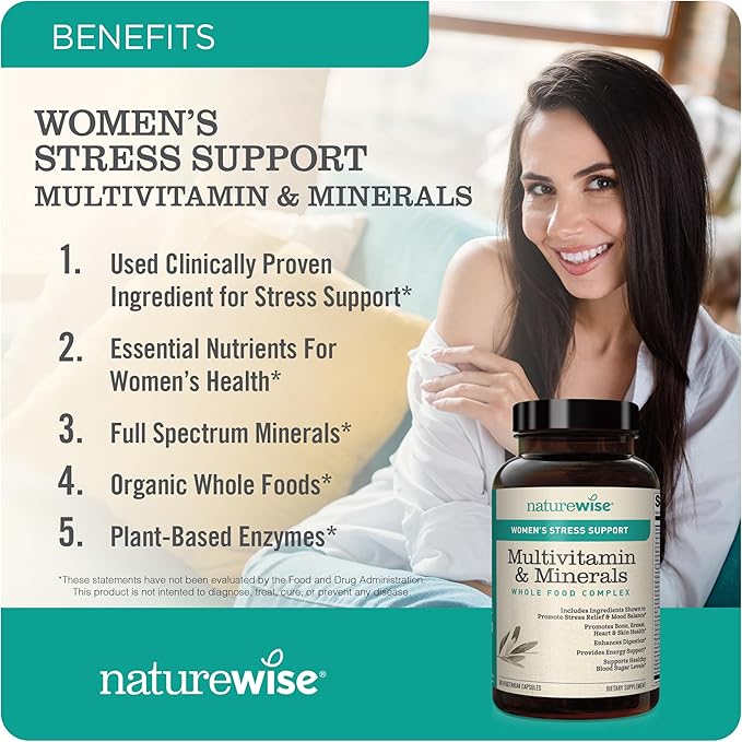 NatureWise Women's Multivitamin &amp Turmeric Curcumin 2250mg with 95% Curcuminoids &amp BioPerine Black Pepper Extract Joint Support
