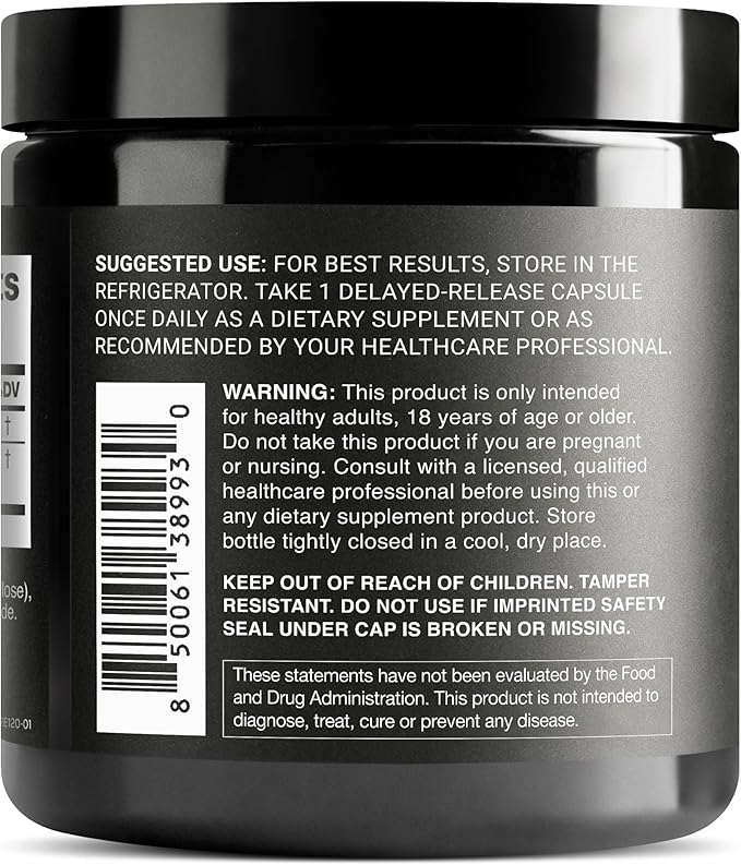 Toniiq 50 Billion CFU Lactobacillus Reuteri Probiotic 50mg per Serving - L Reuteri Probiotics - Highest CFU Count Lactobacillus Reuteri Probiotic - 120 Vegetarian Capsules - 120 Servings