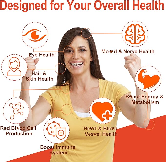 Super Methylated Vitamin B Complex Gummies - All B Vitamins + Omega-3 Magnesium CoQ10 AshwagandhaVitamin C TMG- For Women Men- Methyl B12 2000 mcg Methylfolate B1B2 B3B5B6B7- Sugar Free