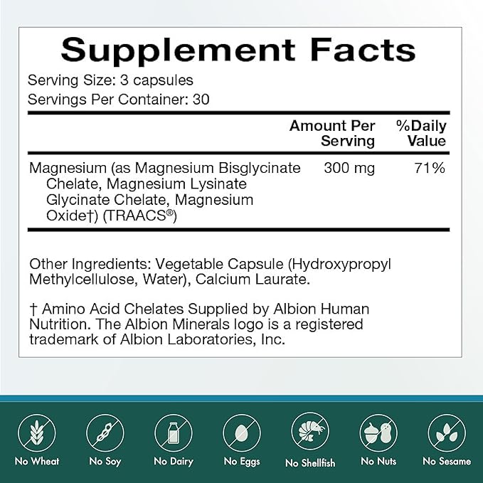 Natura Health Products Dual-mag Complex Supplement - Promotes Cardiovascular Neurological and Immune Health - Featuring Albion’s Magnesium Bisglycinate Buffered Chelate (90 Capsules)