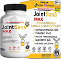 JointSana Max Maximum Strength Joint Support Supplement 60 Capsules with Glucosamine Chondroitin Turmeric Non-GMO Gluten Free (1)