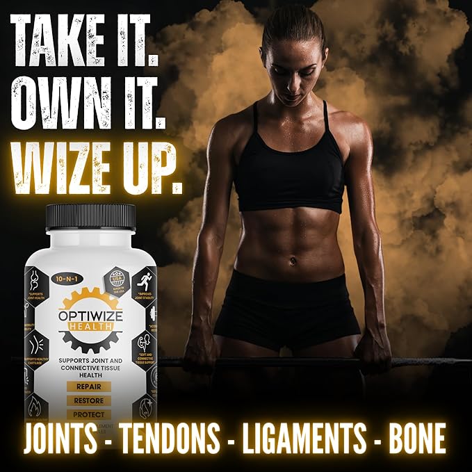 10-N-1 Joint Support Hydrolyzed CollagenMSM Hyaluronic Acid GlucosamineChondroitin &amp More- Targets Joint Discomfort Improves Mobility &amp Flexibility 320 Caps for Men &amp Women Made in US