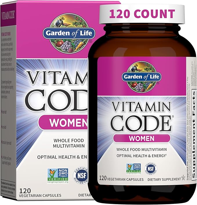 Garden of Life Vitamin Code Womens Multi 120 Capsules and D3 2000 Iu 120 Capsules Bundle