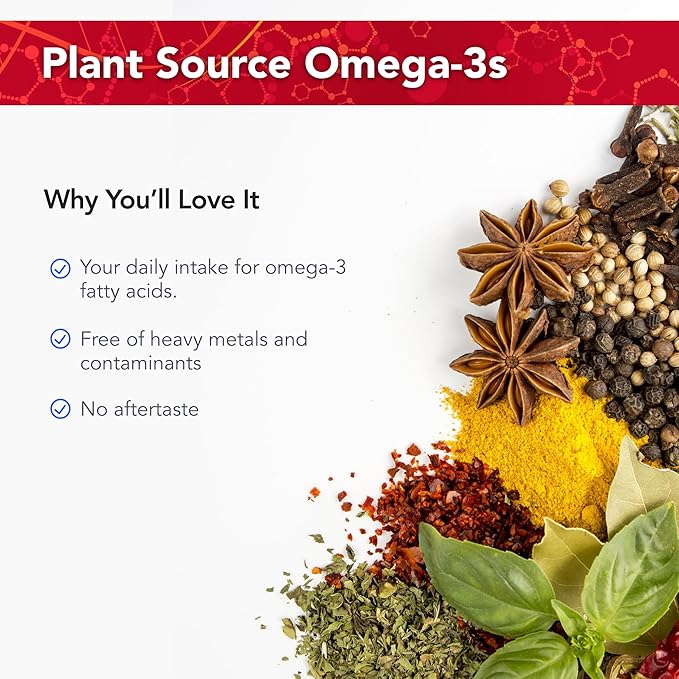 Physician's Strength PowerOmega - 8 fl oz - Plant Source Omega-3s - Certified Organic - 48 Servings
