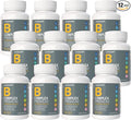 NANOWELL B Complex Premium(12BOXES) - Full Spectrum of B Vitamins for Energy Heart &amp Immune Support - B-Complex Supplement with Adaptogens - 60 Capsules 60-Day Supply X12