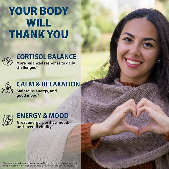 Cortisol Supplement &amp Biotin Complex Bundle (120 Capsules)