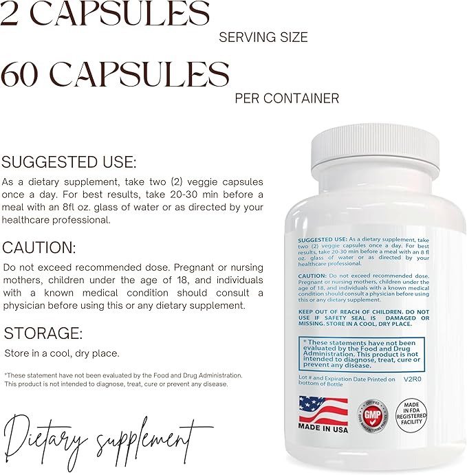 Liver Support Supplement | with Milk Thistle Dandelion Beetroot Zinc &amp Herbal Blend | 60 Veg Capsules