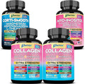 She Shines Set – Collagen Cortisol &amp Myo-Inositol Bundle – Collagen Peptides I II III V X + Biotin Hyaluronic Acid – Hormone Balance Calm Energy &amp Glowing Skin