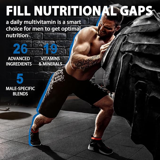 Methylated Multivitamin for Men + L-Methylfolate 15mg Plus Methyl B12 2000mcg Gummies