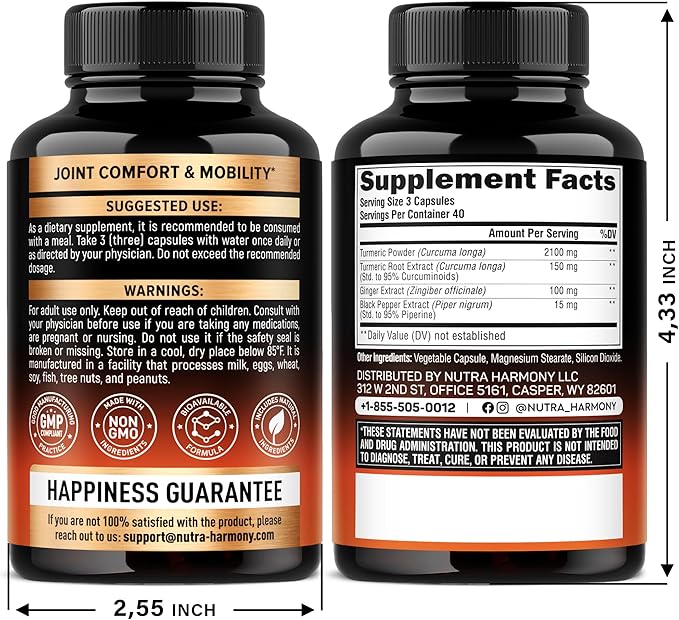 Glucosamine Chondroitin &amp Turmeric Curcumin Capsules