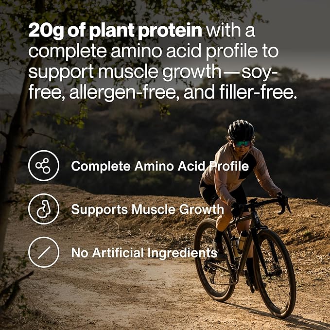 Momentous Vegan Protein Powder - 20 g Plant-Based Protein - NSF Certified for Sport - Gluten-Free - Non-GMO - 22 Servings for Essential Everyday Use - Chocolate