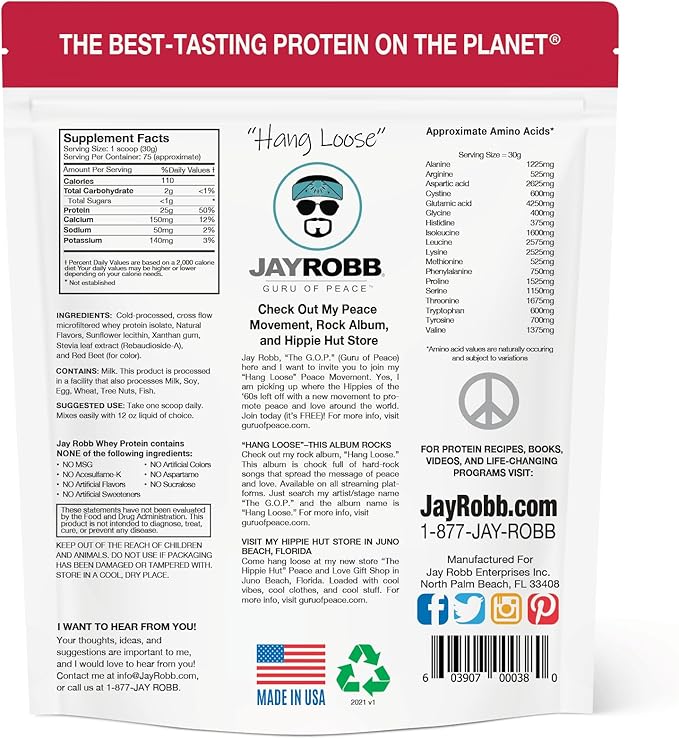 JAYROBB Whey Protein (5 Pound Strawberry)