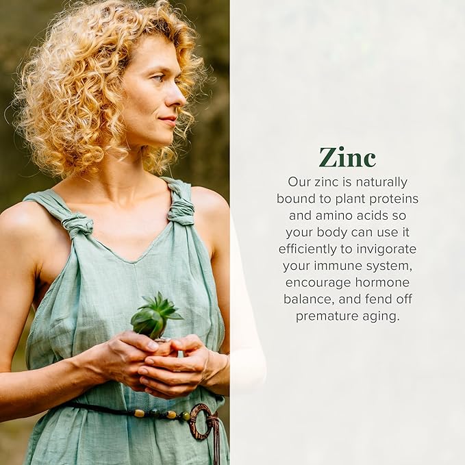 Global Healing USDA Organic Zinc Supplements Liquid - Pure Vitamin Drops for Immune System Boost Hormone Balance and Healthy Aging - Natural Vegan-Friendly Non-GMO Organic Zinc Vitamins (2 Fl Oz)