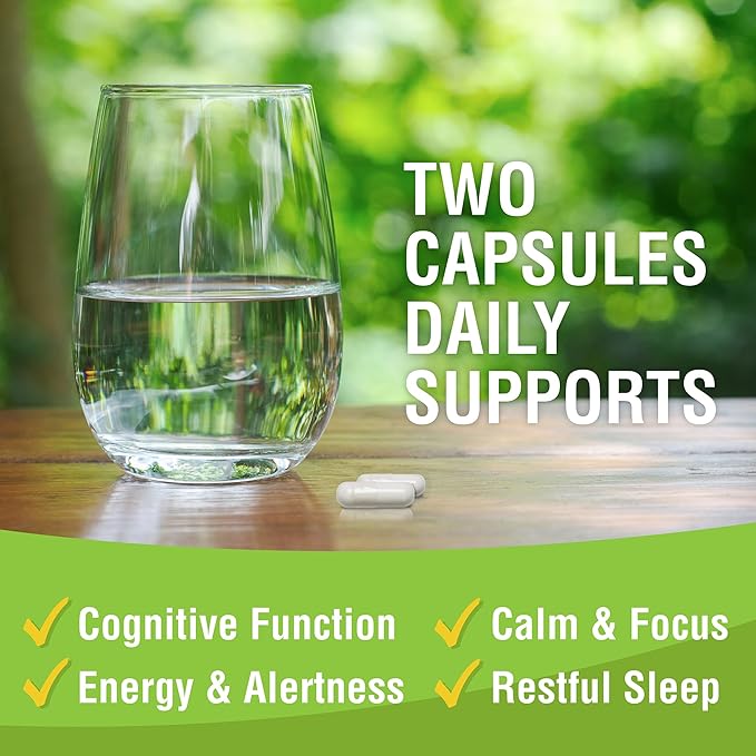 Magtein - Magnesium L-Threonate Supplement Memory Focus Sleep &amp Brain Health Formula for Men &amp Women Cognitive Support for Adults Clinically Researched - 60 Veg Capsules