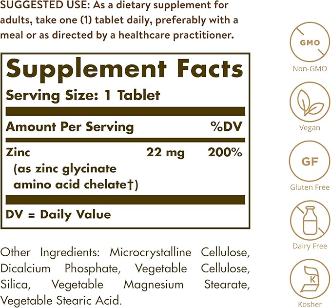 SOLGAR Methylcobalamin Vitamin B12 5000 mcg Nuggets - Supports Energy Active B12 Form Non-GMO &amp Chelated Zinc 250 Tablets - Zinc for Healthy Skin - Supports Cell Growth &amp DNA Formation