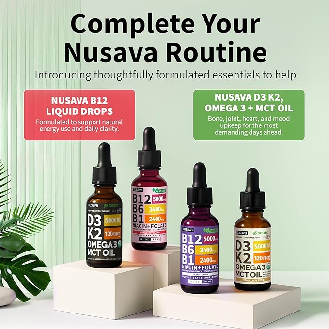 (2 Pack) Vitamin B12 and B6 Liquid Drops B12 Sublingual Vitamin B Complex - B 12 Vitamin 5000mcg - B12 Methylcobalamin for Energy Brain and Heart Support with 27200 mcg Raspberry 80 Servings