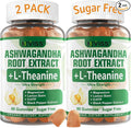 NEVISS Ashwagandha Gummies 2000mg Feel Refreshed Plus Proprietary Blend with L-Theanine 5-HTP Lemon Balm Magnesium for Calm Zzzs &amp Relaxation Support 120 Count