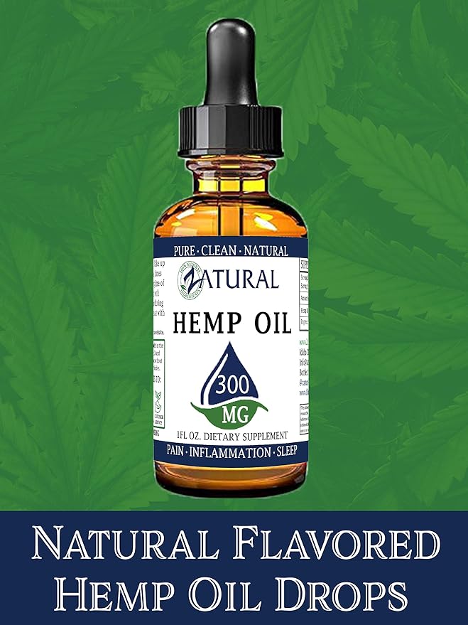 3000mg Zatural Hemp Oil Drops: Hemp Seed Oil | Rich in Omega 3 &amp 6 (3000mg Natural)
