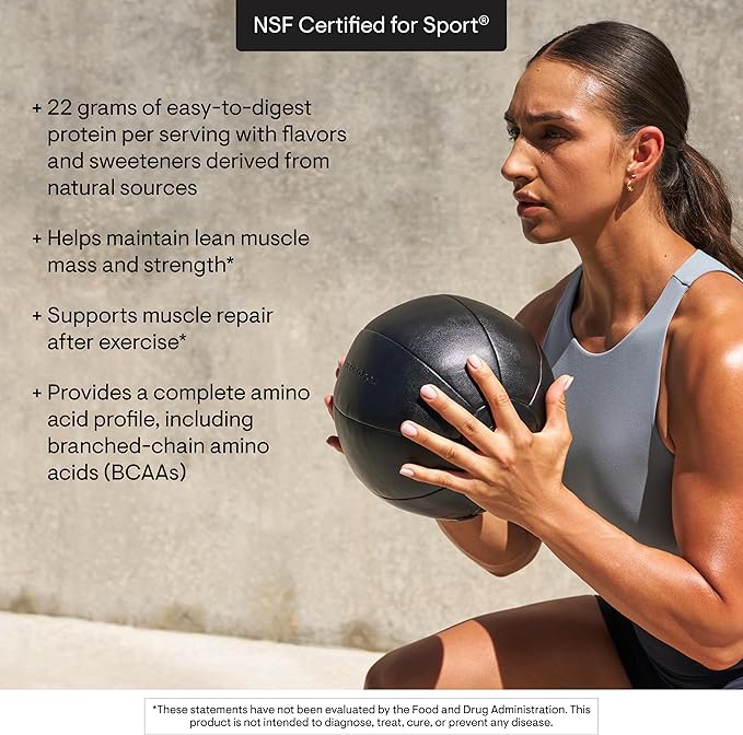 THORNE - Plant Protein - 22 Grams of Vegan Protein Powder - Pea Rice &amp Chia Seed Protein with Complete Amino Acid Profile - NSF Certified for Sport - Chocolate - Gluten-Free - About 20 Servings