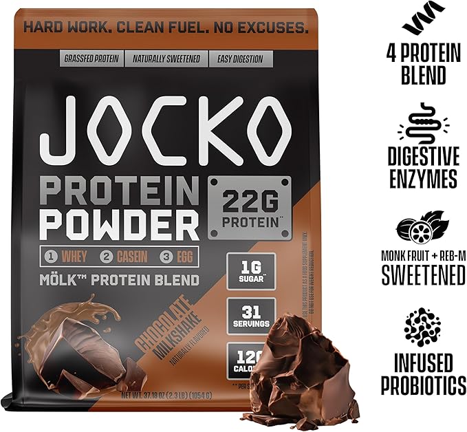 Jocko Fuel 2 Pack Bundle - Jocko Greens Powder + Chocolate Mölk Protein Powder