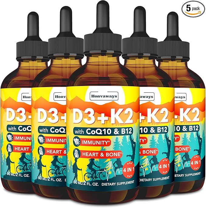 Vitamin D3 K2 Vitamin D Liquid Drops 4000IU 5P